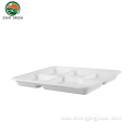 Natural Eco Friendly Pulp Biodegradable 5 Compartment Trays